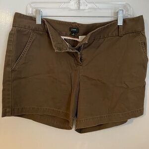 J. Crew brown chino shorts 10